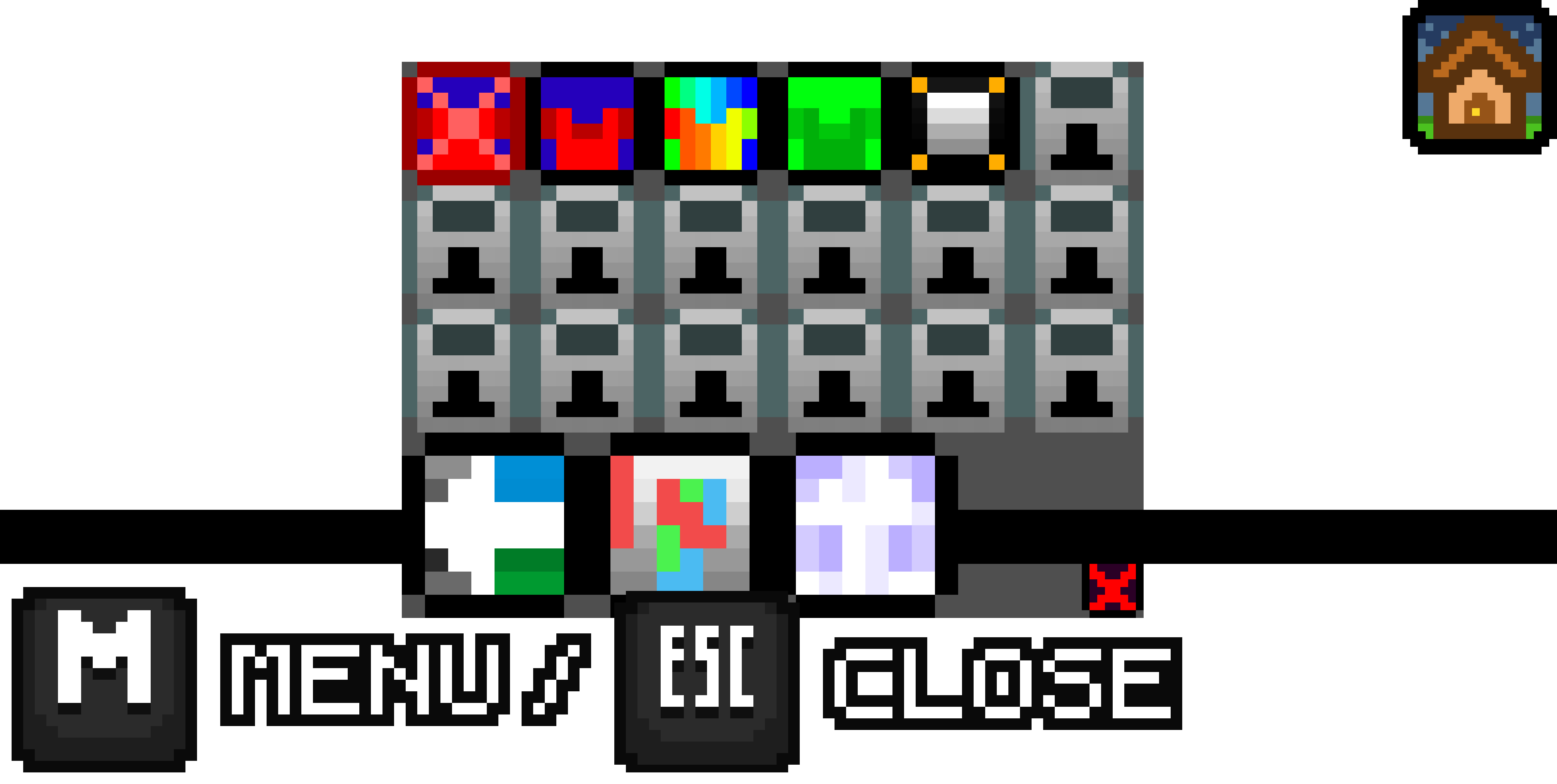 Keyboard inputs for menu