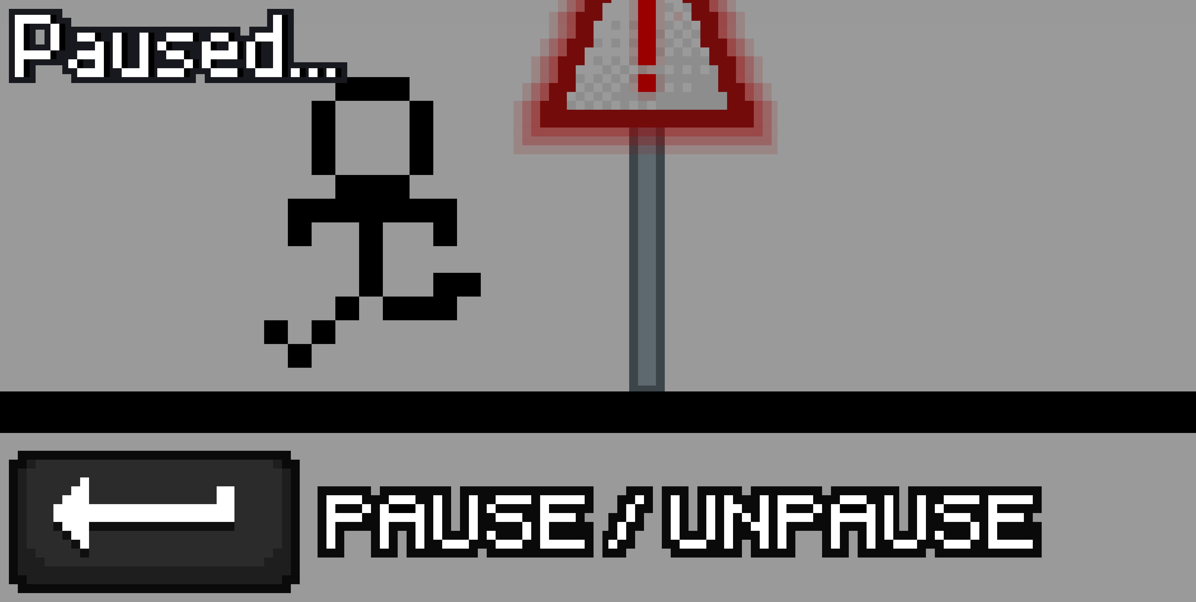 Keyboard inputs for pause